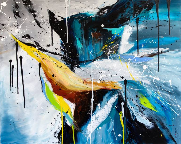 Original Abstract Expressionism Abstract Paintings by Liubov Kuptsova