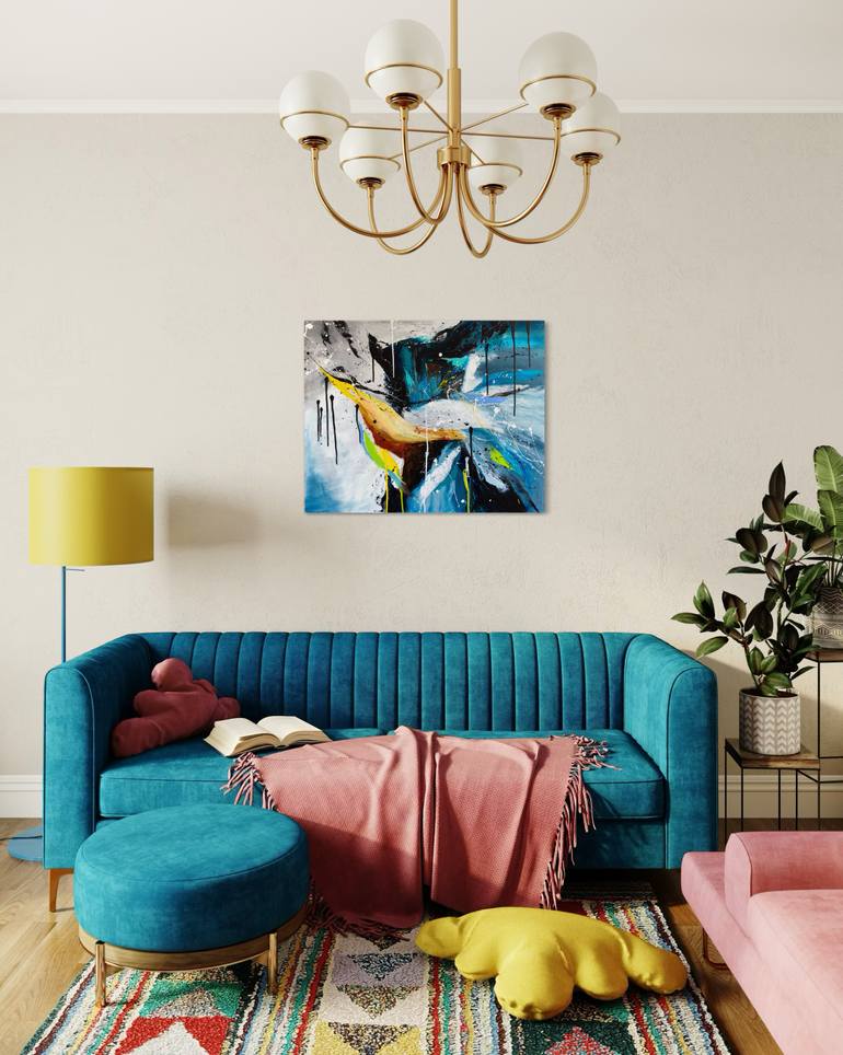 Original Abstract Expressionism Abstract Painting by Liubov Kuptsova