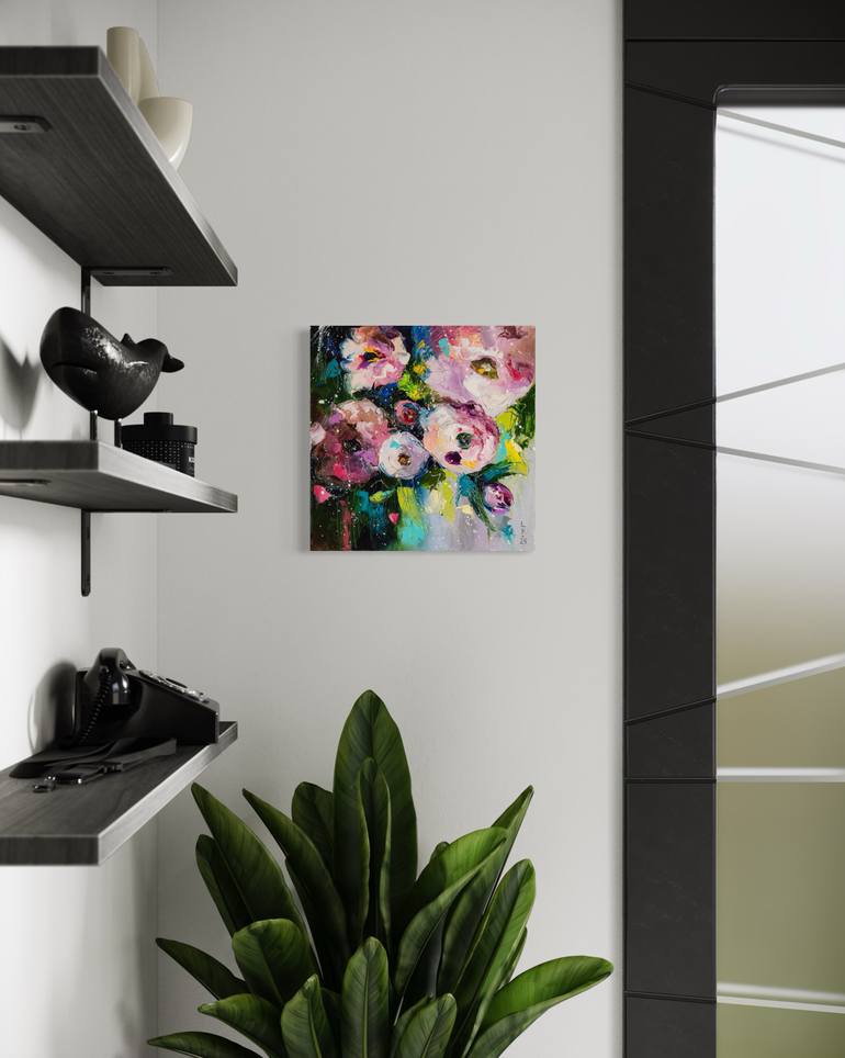 Original Impressionism Floral Painting by Liubov Kuptsova