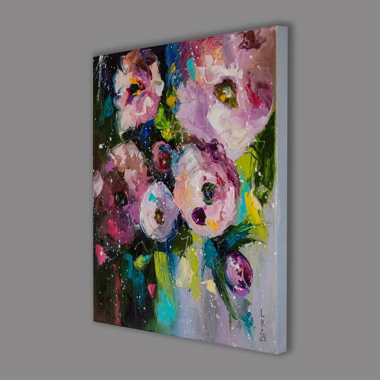 Original Impressionism Floral Painting by Liubov Kuptsova