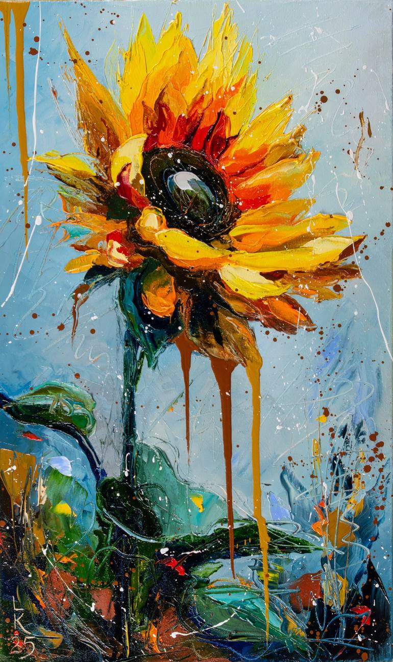 Print of Impressionism Floral Paintings by Liubov Kuptsova