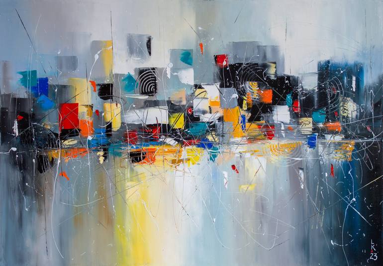Original Abstract Expressionism Abstract Paintings by Liubov Kuptsova
