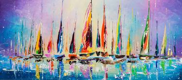 Print of Abstract Yacht Paintings by Liubov Kuptsova