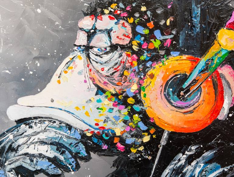 Original Pop Art Animal Painting by Liubov Kuptsova