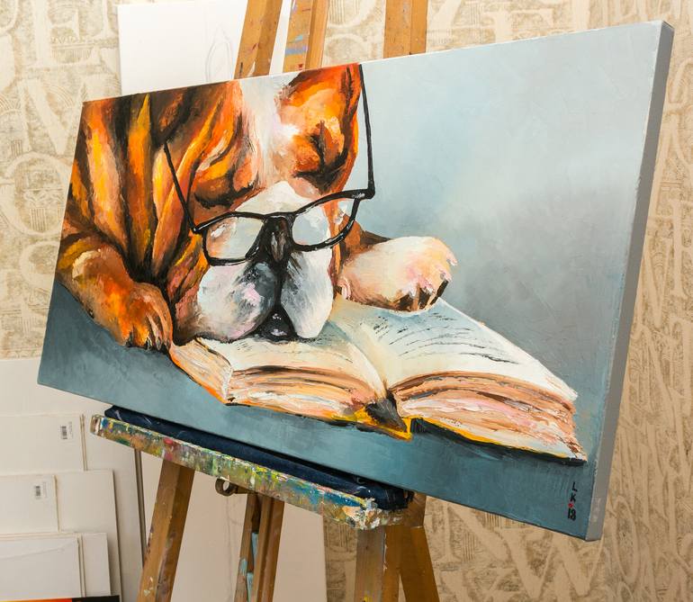 Original Realism Animal Painting by Liubov Kuptsova