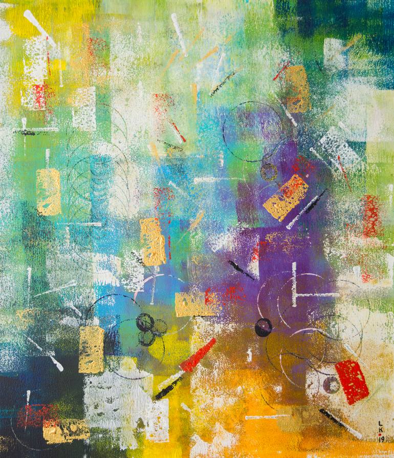 Original Abstract Expressionism Abstract Paintings by Liubov Kuptsova