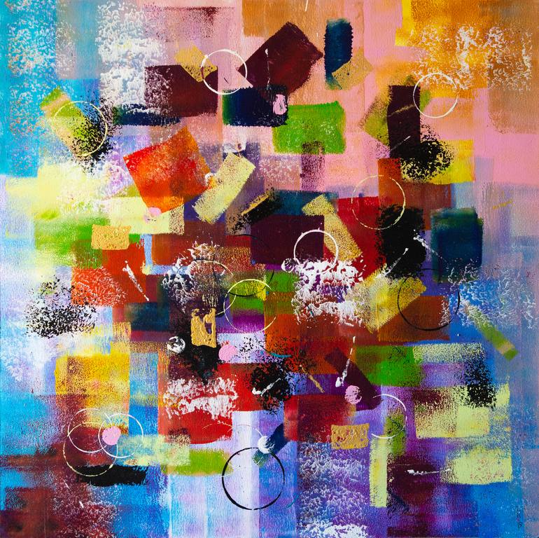Original Art Deco Abstract Paintings by Liubov Kuptsova