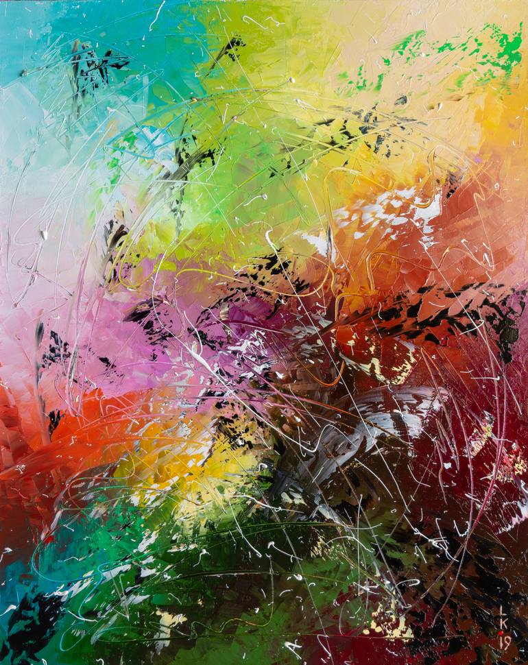 Original Abstract Expressionism Abstract Paintings by Liubov Kuptsova