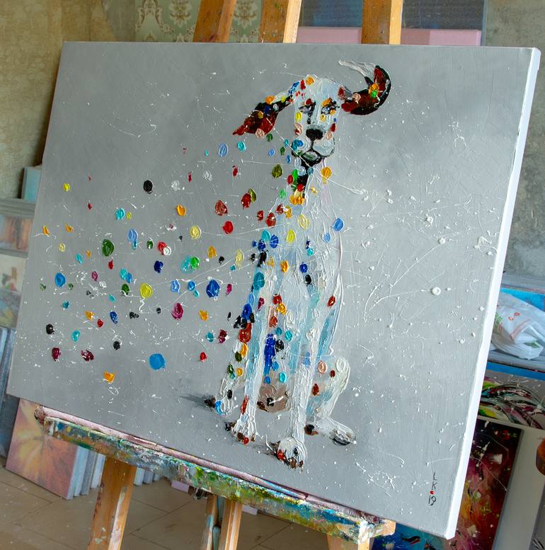 Original Surrealism Animal Painting by Liubov Kuptsova