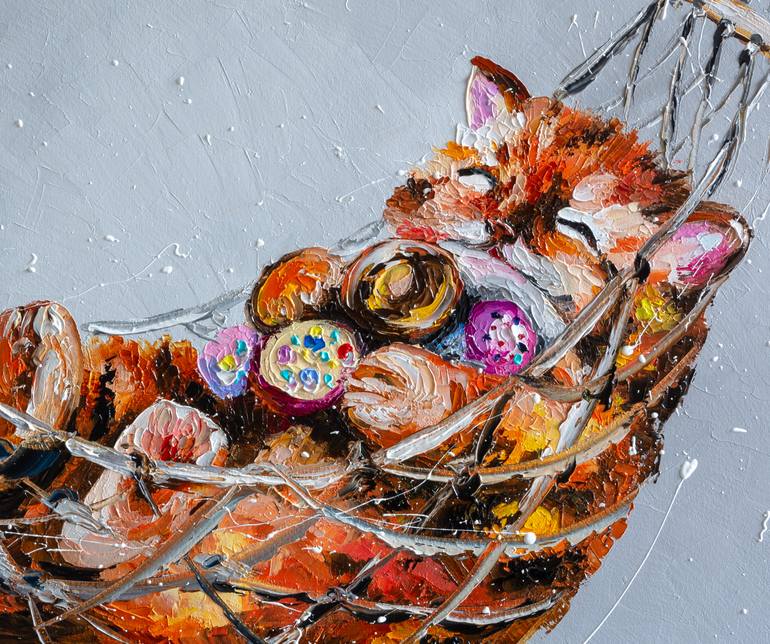 Original Impressionism Animal Painting by Liubov Kuptsova