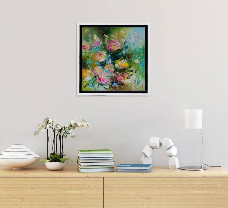 Original Impressionism Floral Painting by Liubov Kuptsova