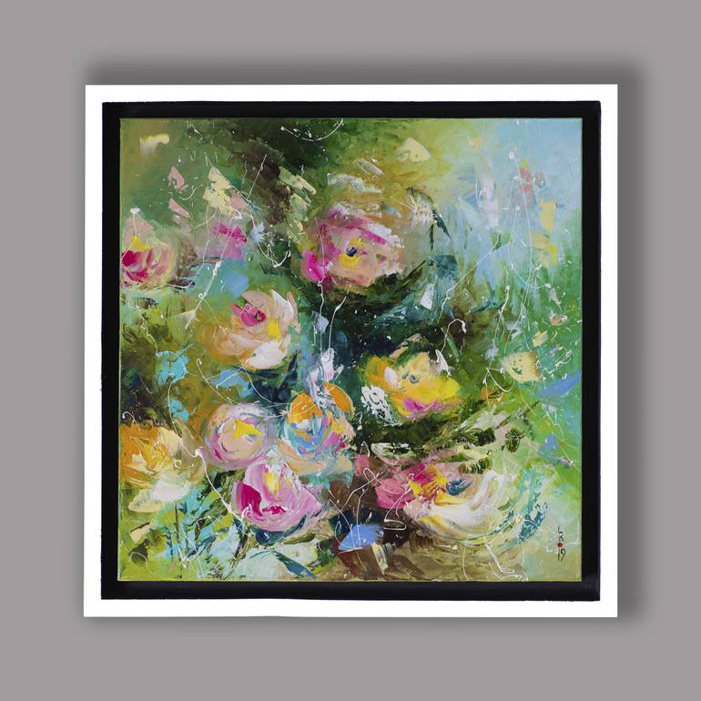 Original Impressionism Floral Painting by Liubov Kuptsova