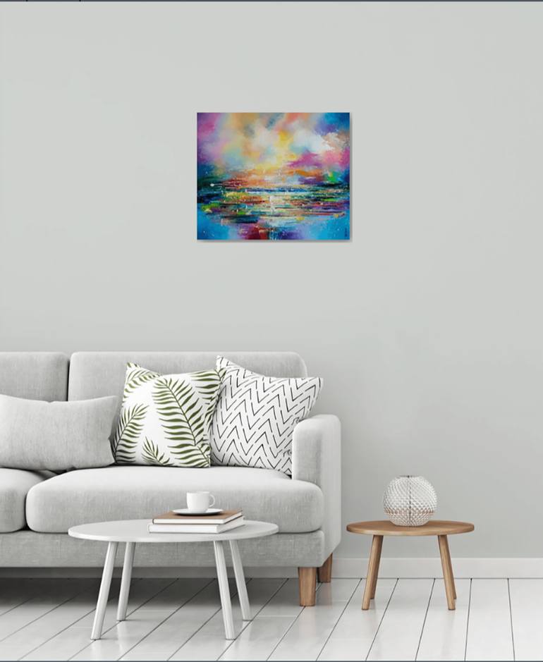 Original Abstract Seascape Painting by Liubov Kuptsova