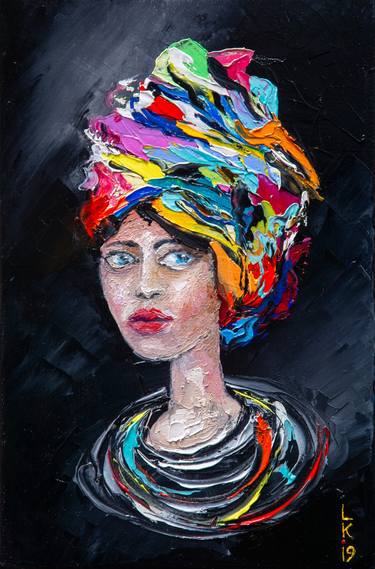 Original Impressionism Portrait Paintings by Liubov Kuptsova