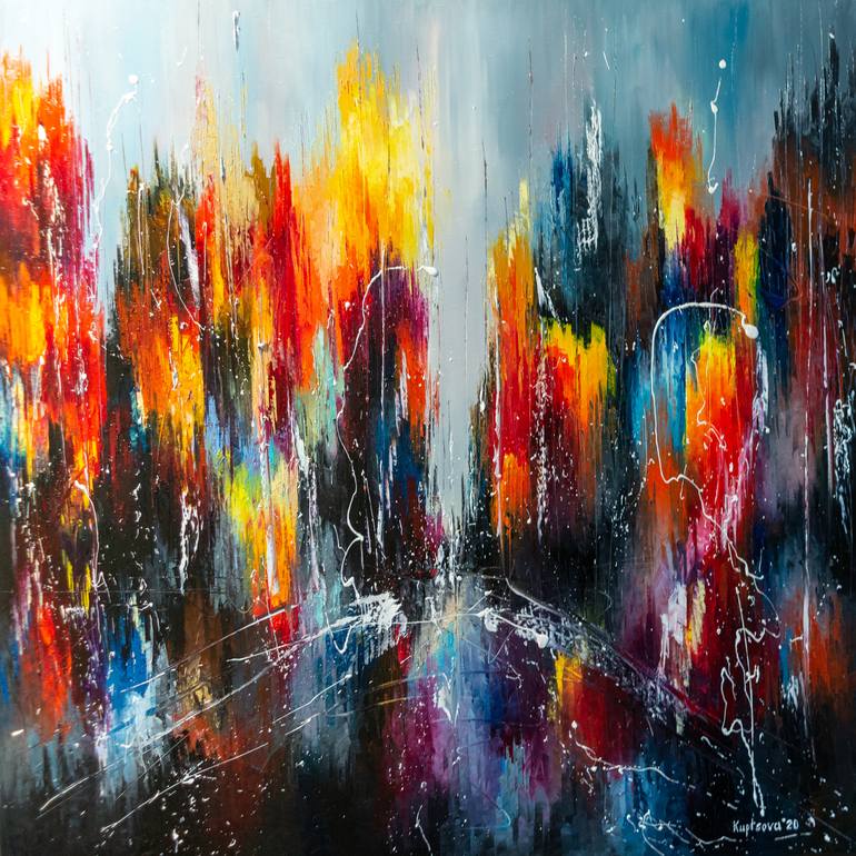 Original Abstract Paintings by Liubov Kuptsova