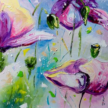 Original Expressionism Floral Paintings by Liubov Kuptsova