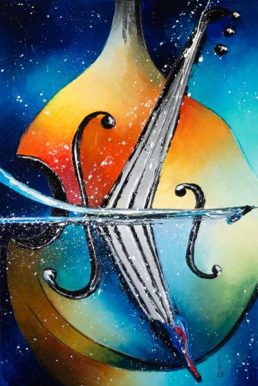 Print of Abstract Music Paintings by Liubov Kuptsova