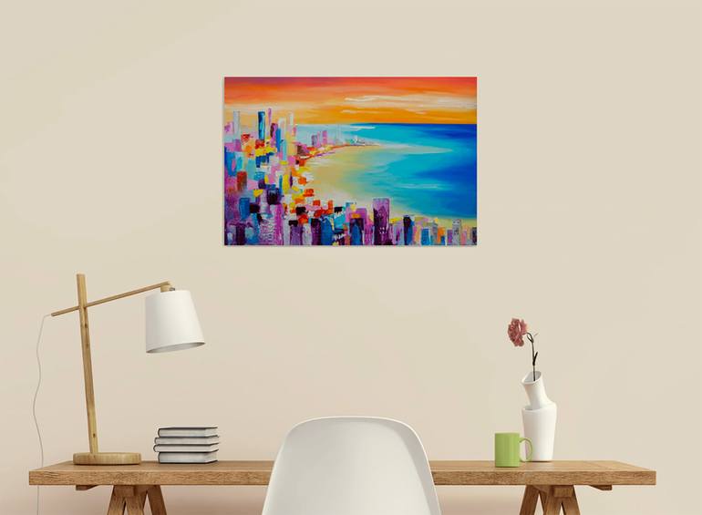 Original Impressionism Cities Painting by Liubov Kuptsova