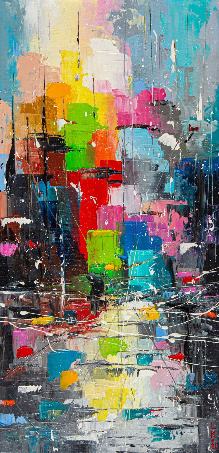 Original Abstract Paintings by Liubov Kuptsova