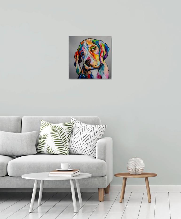 Dog philosopher Painting by Liubov Kuptsova | Saatchi Art