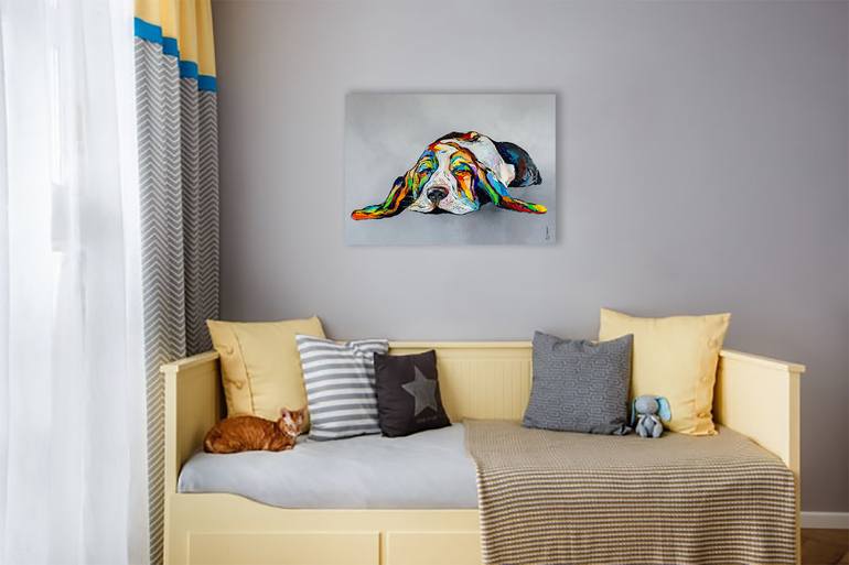 Original Figurative Animal Painting by Liubov Kuptsova