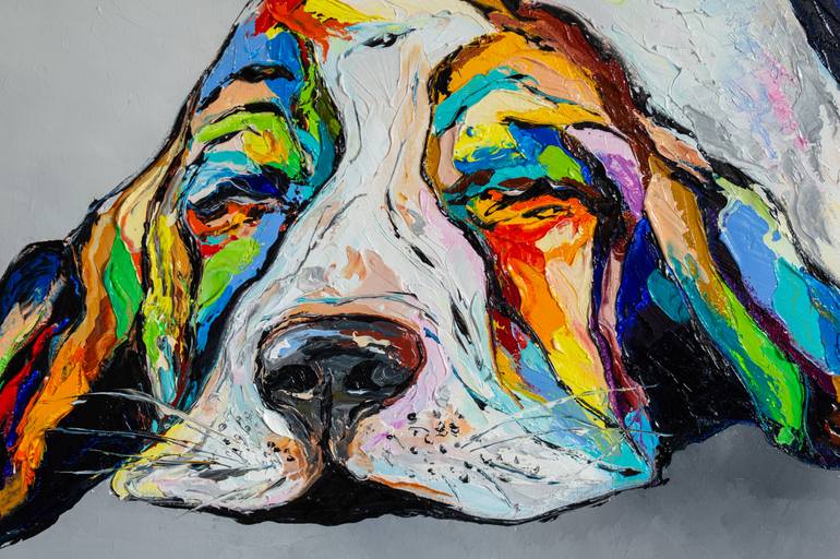 Original Figurative Animal Painting by Liubov Kuptsova