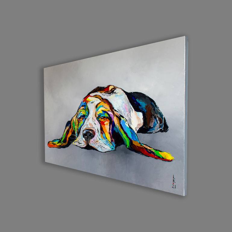 Original Figurative Animal Painting by Liubov Kuptsova