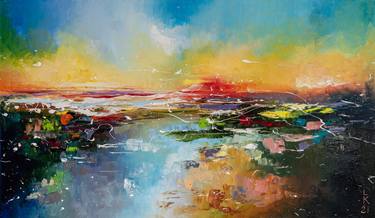 Original Abstract Seascape Paintings by Liubov Kuptsova