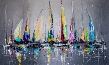 Print of Yacht Paintings by Liubov Kuptsova