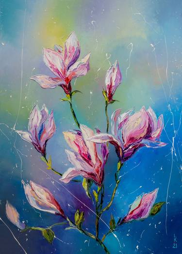 Original Impressionism Floral Paintings by Liubov Kuptsova