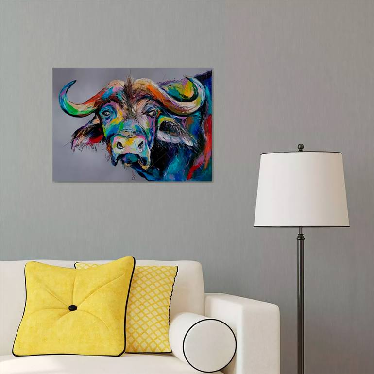 Original Figurative Animal Painting by Liubov Kuptsova