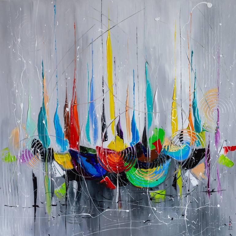 Original Abstract Paintings by Liubov Kuptsova