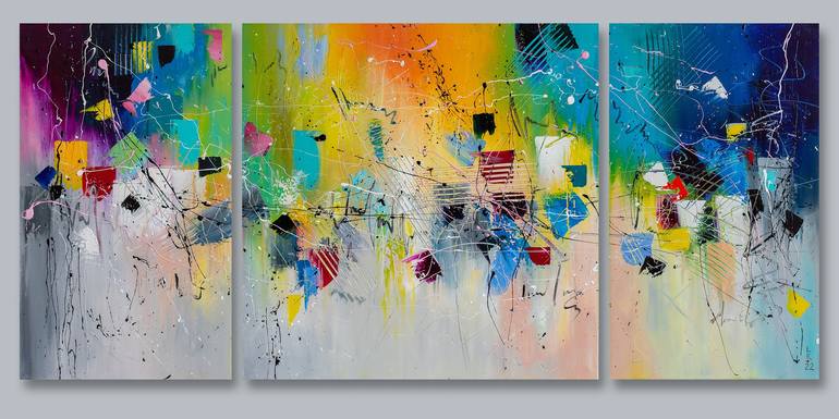 Original Abstract Expressionism Abstract Paintings by Liubov Kuptsova