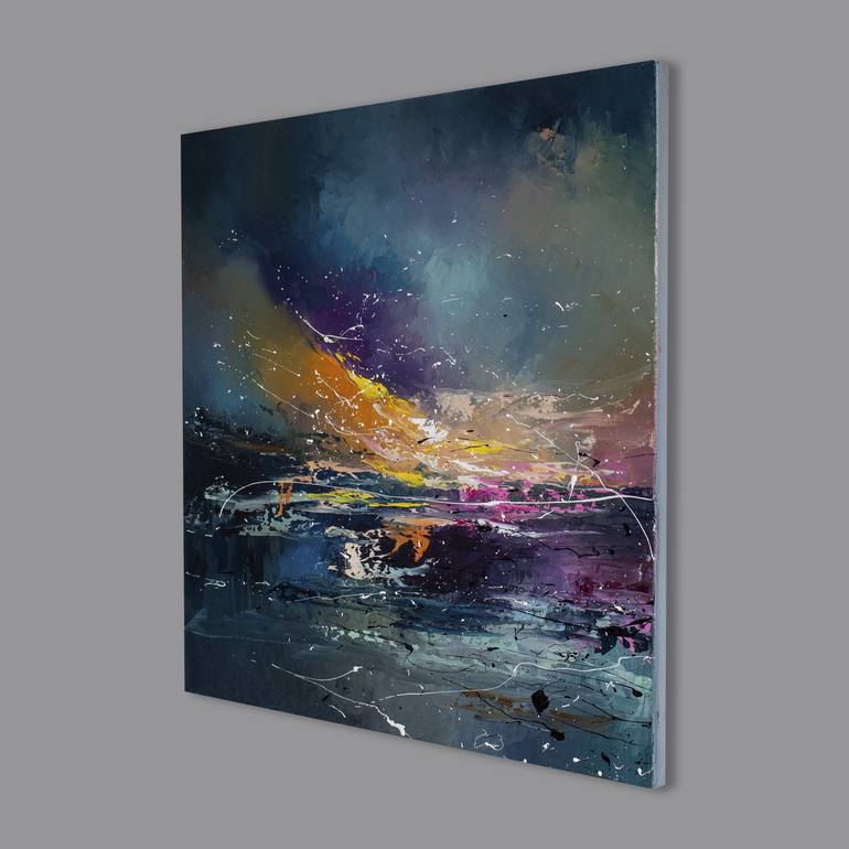 Original Abstract Seascape Painting by Liubov Kuptsova