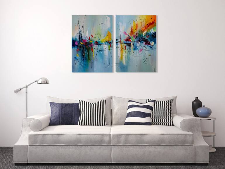 Original Abstract Expressionism Abstract Painting by Liubov Kuptsova