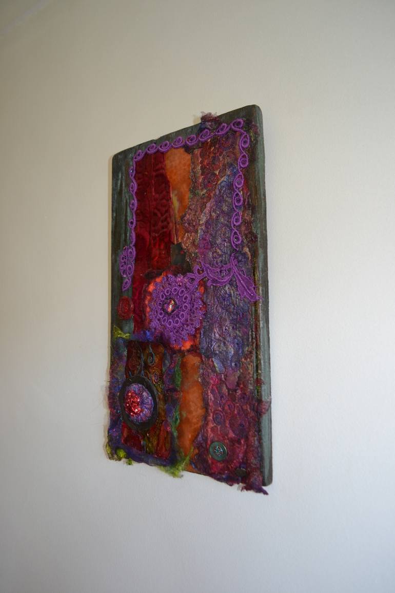 Original Abstract Floral Collage by Sonia Williams