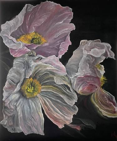 Original Impressionism Floral Paintings by Anastasiia Novitskaya