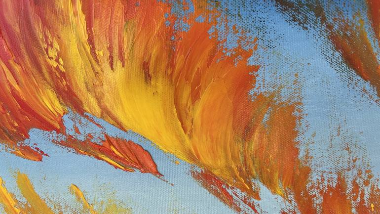 Original Expressionism Landscape Painting by Anastasiia Novitskaya