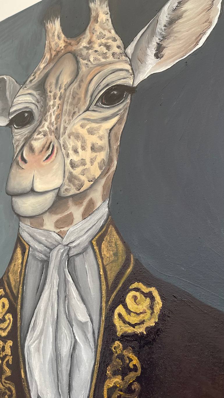 Original Conceptual Animal Painting by Anastasiia Novitskaya