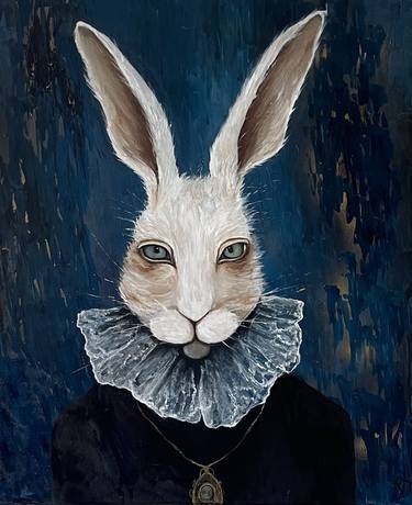 Original Classicism Animal Paintings by Anastasiia Novitskaya