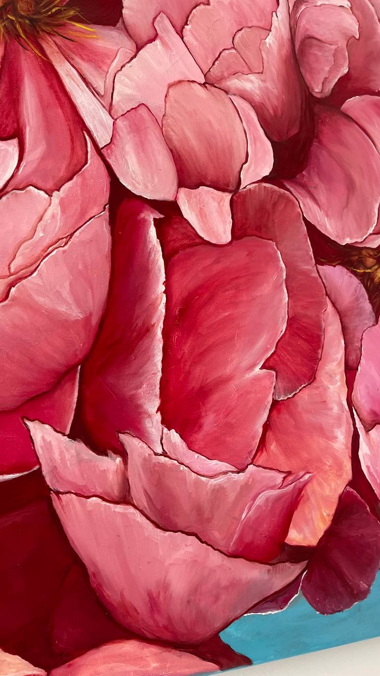 Original Expressionism Floral Painting by Anastasiia Novitskaya