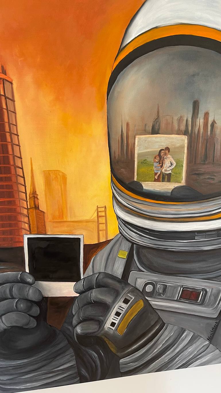 Original Conceptual People Painting by Anastasiia Novitskaya