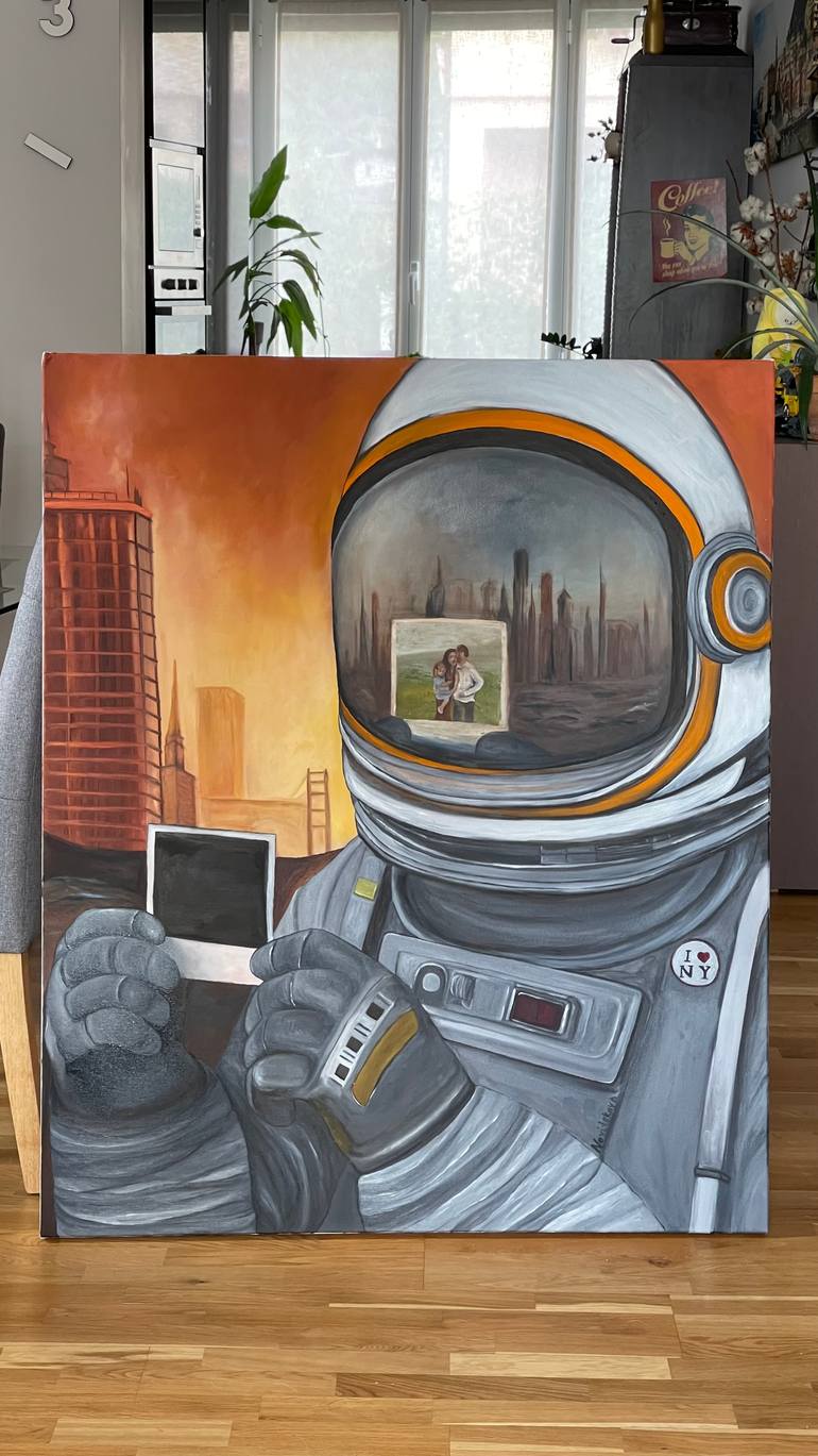 Original Conceptual People Painting by Anastasiia Novitskaya