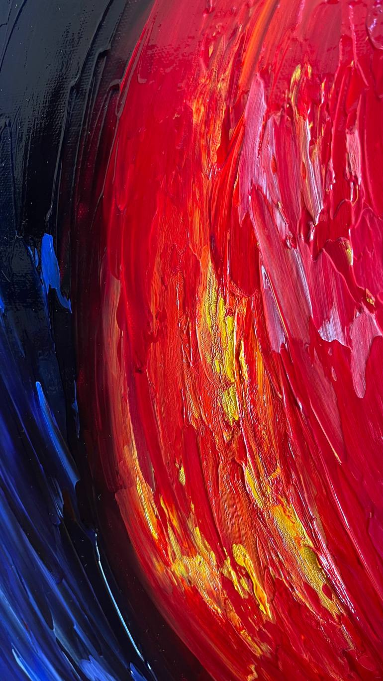 Original Abstract Expressionism Still Life Painting by Anastasiia Novitskaya