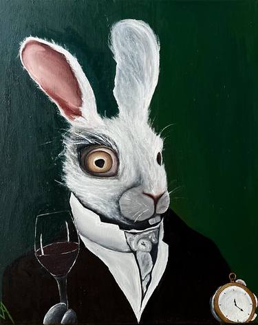 Original Conceptual Animal Painting by Anastasiia Novitskaya