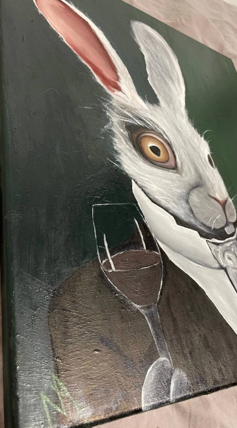 Original Conceptual Animal Painting by Anastasiia Novitskaya