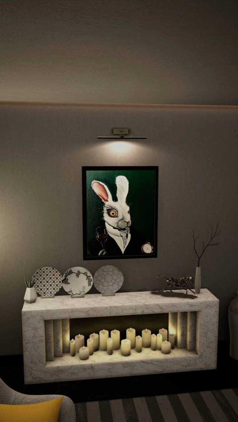 Original Conceptual Animal Painting by Anastasiia Novitskaya