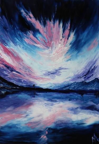 Original Expressionism Landscape Paintings by Anastasiia Novitskaya