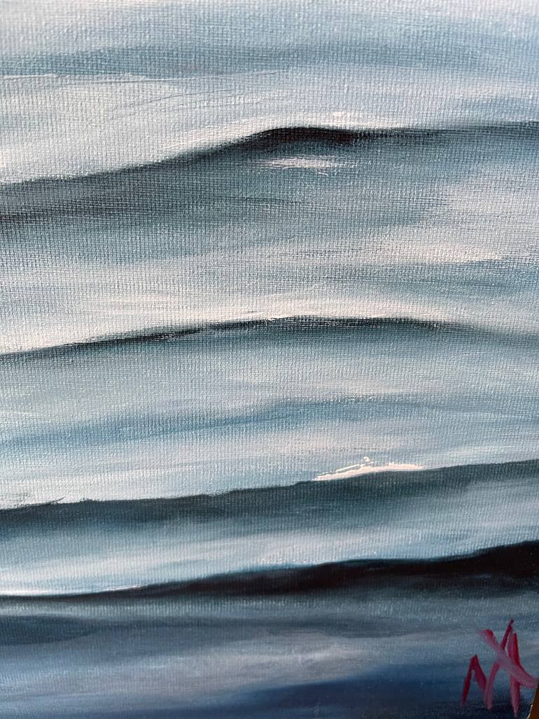 Original Expressionism Boat Painting by Anastasiia Novitskaya