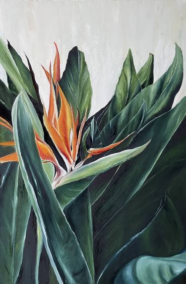 Original Expressionism Botanic Paintings by Anastasiia Novitskaya